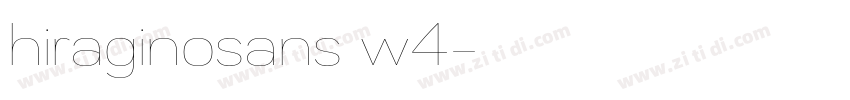 hiraginosans w4字体转换